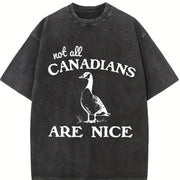 Canadian Goose for Spring Vintage Washed T-Shirt in Black