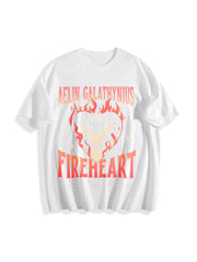 Throne of Glass Fan Cotton T-Shirt in White