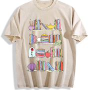 Princess's Library Vintage Washed T-Shirt in Beige