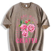 Faith-driven Youth Vintage Washed T-Shirt in Brown