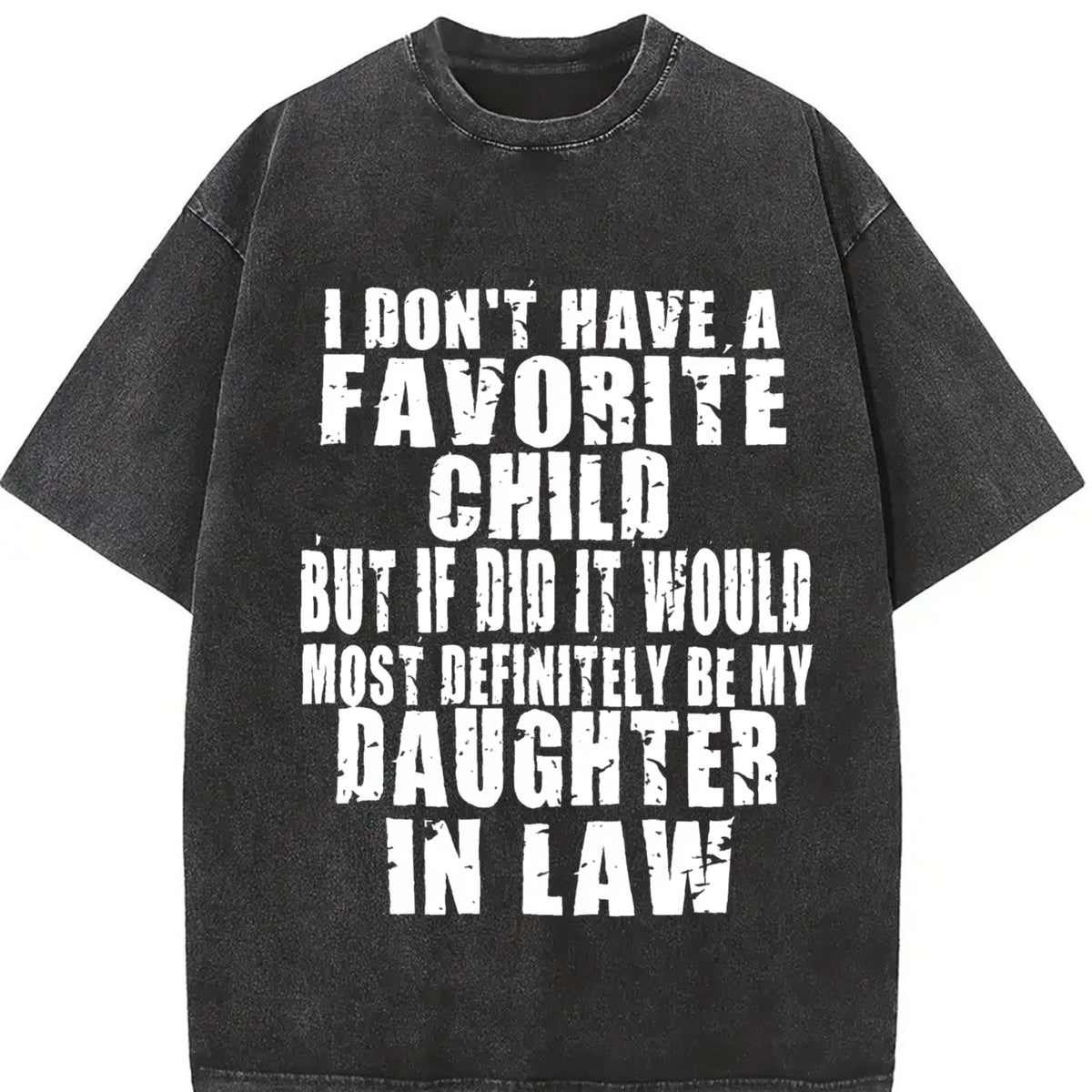 Saying Sarcastic Sarcasm Vintage Washed T-Shirt in Black