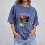 Acotar Terrasen To Whatever End vintage washed oversized T-shirt in Blue