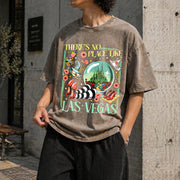 The Wonderful Wizard Vintage Washed T-Shirt in Brown