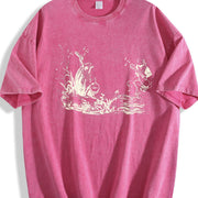 ® Frog Musicians 90s Vintage Washed T-Shirt in Red