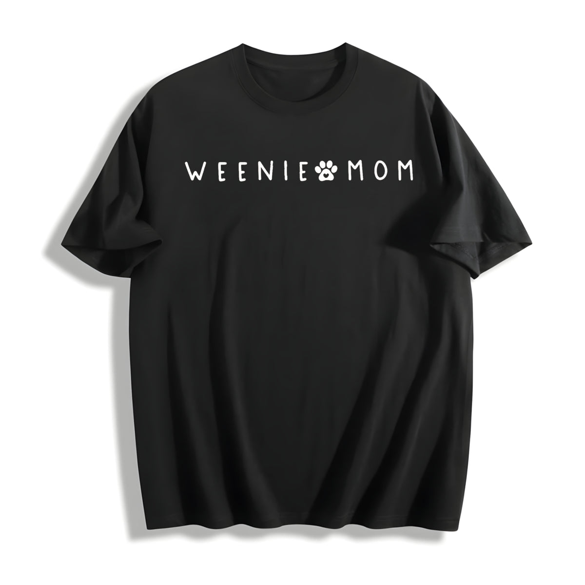 ® Minimalist Weenie Mom Cotton T-Shirt in Black