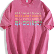 Read More Books Book Lover Vintage Washed T-Shirt in Red
