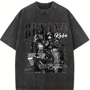 Hip Hop Gold Chains Money Vintage Washed T-Shirt in Black