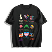 ✊🏾 Big-fan-of-human-rights Abolish Ice Cotton T-Shirt in Black