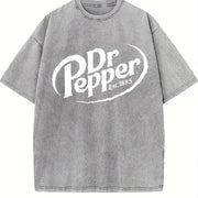 Dr Pepper Est. 1885 Vintage Washed T-Shirt in Gray