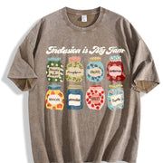 Inclusion Neurodiversity Vintage Washed T-Shirt in Brown