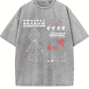 Project Shadow the Hedgehog Vintage Washed T-Shirt in Gray