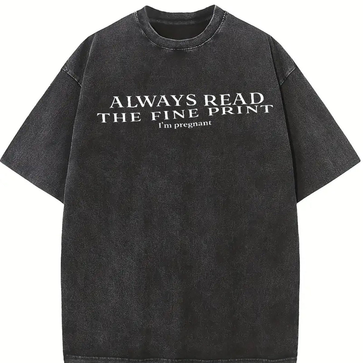 Always Read the Fine Vintage Washed T-Shirt in Black