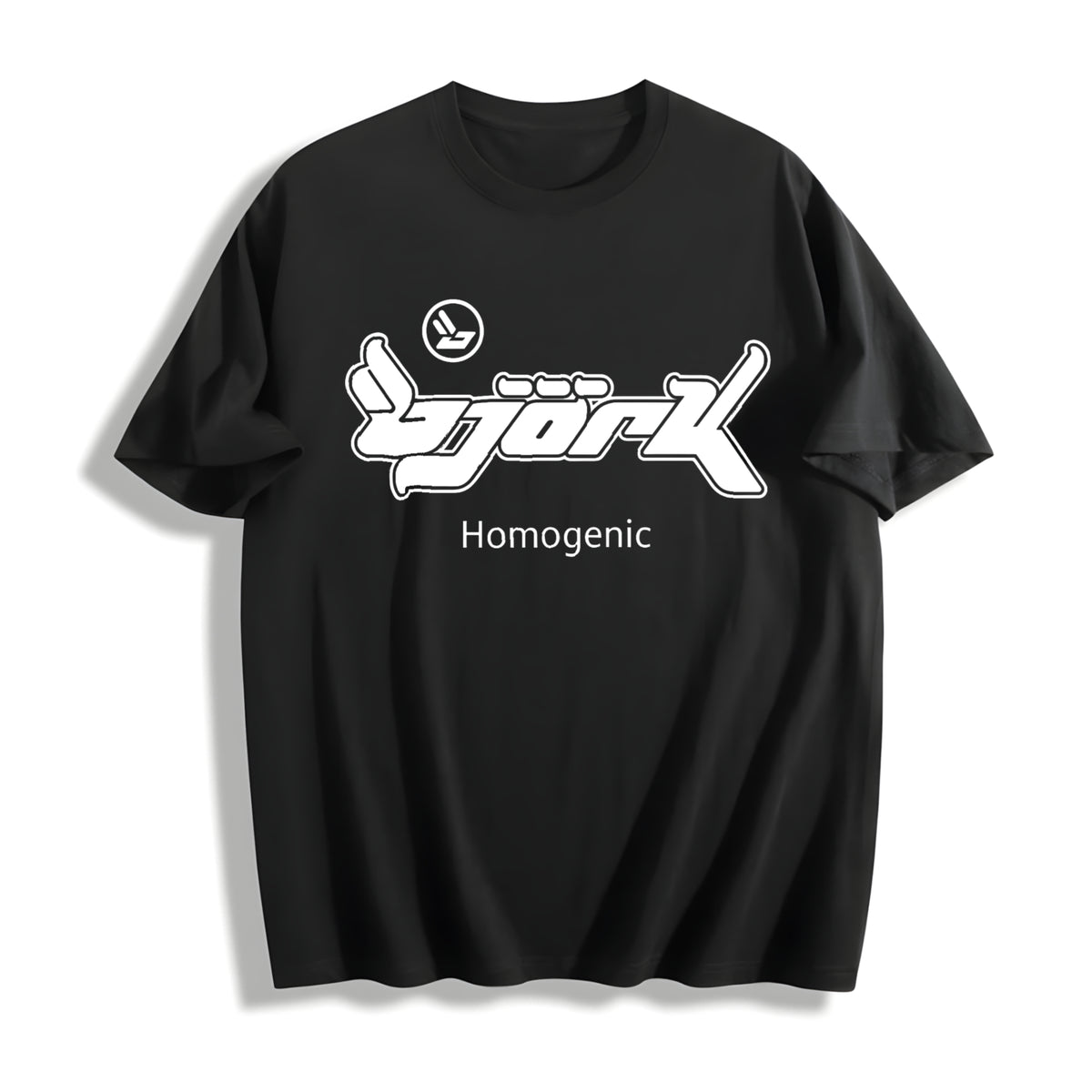 Bjork Homogenic Y2k Cotton T-Shirt in Black