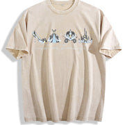 Meet Me at Midnight Vintage Washed T-Shirt in Beige