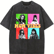 90’s Mom Vibes Mom Vintage Washed T-Shirt in Black