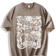 Fragile Like a Bomb Vintage Washed T-Shirt in Brown