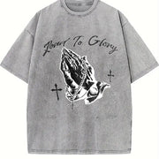 Road to Glory Vintage Washed T-Shirt in Gray