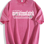 Probably Overstimulated Vintage Washed T-Shirt in Red