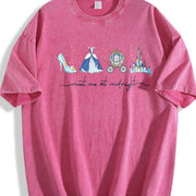Meet Me at Midnight Vintage Washed T-Shirt in Red