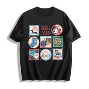 Heated Rivalry Hockey Romance Fan We Didn't Even Kiss LGBT Cotton T-Shirt in Black