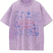 ® Special Education Teacher Vintage Washed T-Shirt in Purple