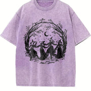 Halloween Costume: Autumn Vintage Washed T-Shirt in Purple