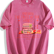 Spreading the Fruit of the Spirit Strawberry Jam Vintage Washed T-Shirt in Red