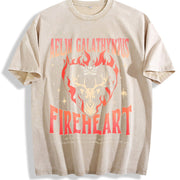 Throne of Glass Fan Vintage Washed T-Shirt in Beige