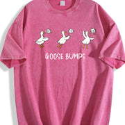 Goose Bumps Volleyball Vintage Washed T-Shirt in Red