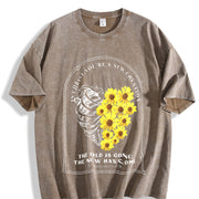 IN Christ, You're a NEW Creation Vintage Washed T-Shirt in Brown