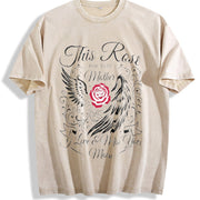 Effortless Chic for the Coastal Granddaughter Who Is An Vintage Washed T-Shirt in Beige