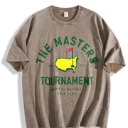 THE Masters Golf for & Y2K & Sports Vintage Washed T-Shirt in Brown