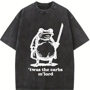 It Was the Carbs Frog Vintage Washed T-Shirt in Black