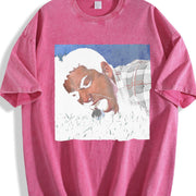 Happy Gilmore Golf Comedy vintage washed oversized T-shirt in Red