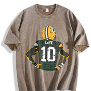 Roll with the Packers Vintage Washed T-Shirt in Brown