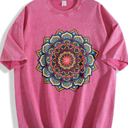 Mandala FDT Anti Trump Vintage Washed T-Shirt in Red