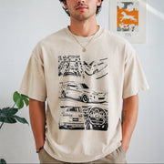 Toyota Supra JDM Vintage Washed T-Shirt in Beige