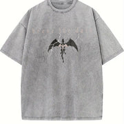 Onyx Storm Xaden Riorson Vintage Washed T-Shirt in Gray