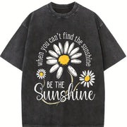 Be the Sunshine Vintage Washed T-Shirt in Black