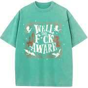 Xaden Riorson Fourth Wing Dragon Rider Quote vintage washed oversized T-shirt in Blue