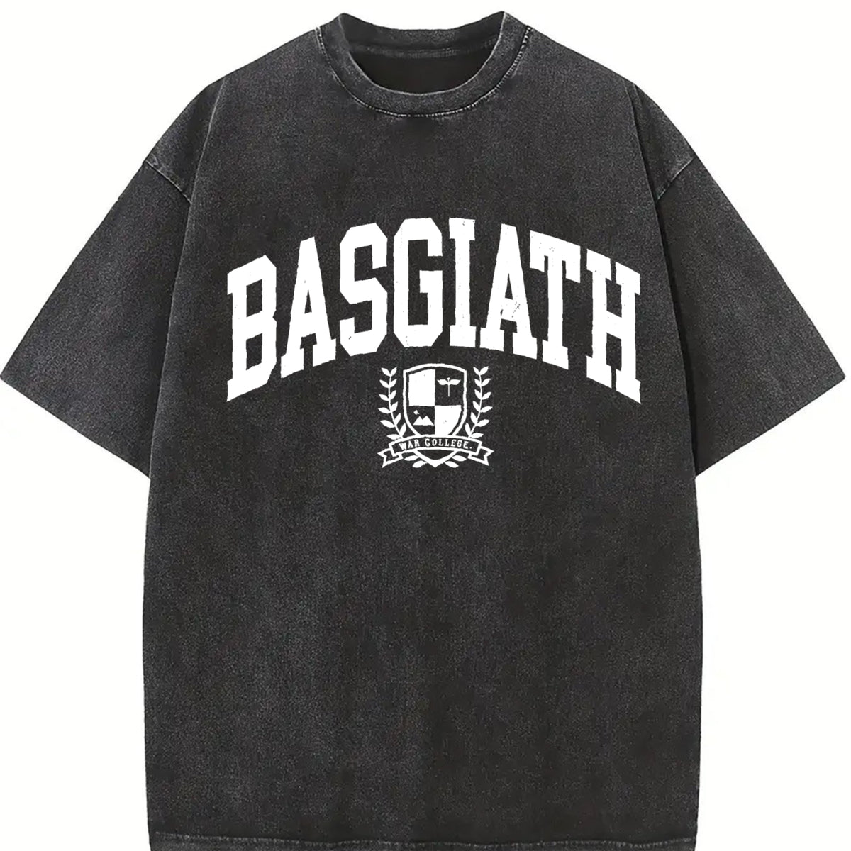 Basgiath War College Fourth Wing Violet Sorrengail vintage washed oversized T-shirt in Black