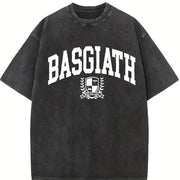 Basgiath War College Fourth Wing Violet Sorrengail vintage washed oversized T-shirt in Black