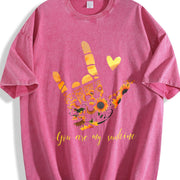 You Are My Sunshine Vintage Washed T-Shirt in Red