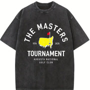 2026 Masters Tournament Classic Golf Fan vintage washed oversized T-shirt in Black