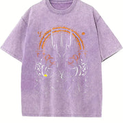 Black the Lord of the Rings Vintage Washed T-Shirt in Purple