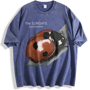 [SALE OFF ] The Sundays 90s band The Sundays vintage washed oversized T-shirt in Blue