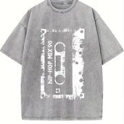 Hip-hop Mix.90 Vintage Washed T-Shirt in Gray