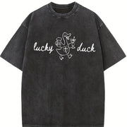St Patricks Day Baby Vintage Washed T-Shirt in Black