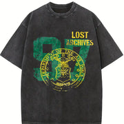 US 97 Lost Archives Tank Vintage Washed T-Shirt in Black