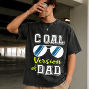 Dad and Son Matching Vintage Washed T-Shirt in Black